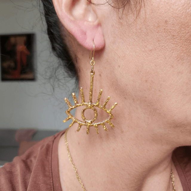Boucles d'oreilles " yeux" 
