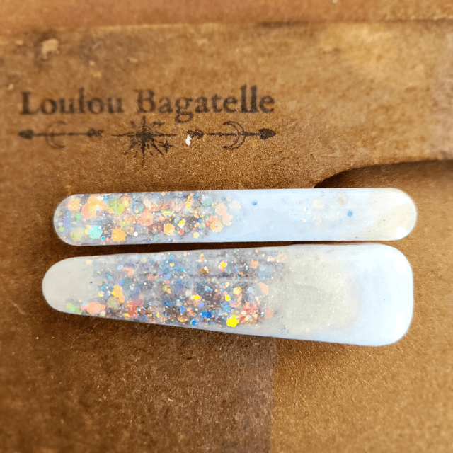 DUO de Barrettes talisman – éclats de lumière 