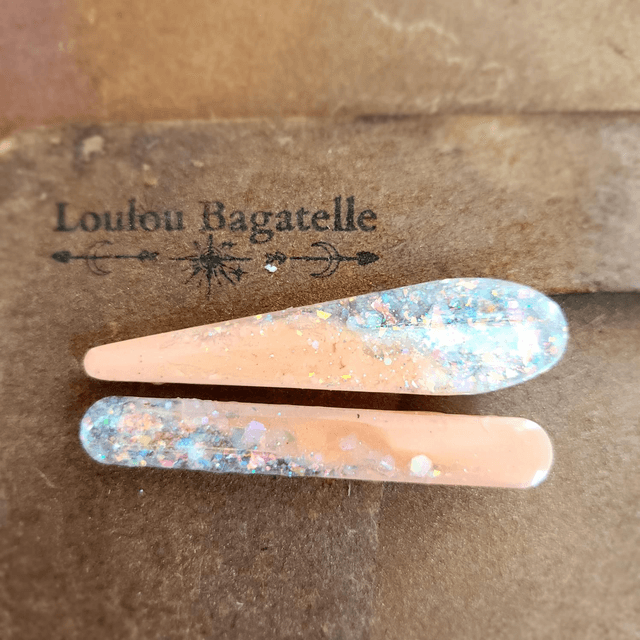 DUO de Barrettes talisman – éclats de lumière 