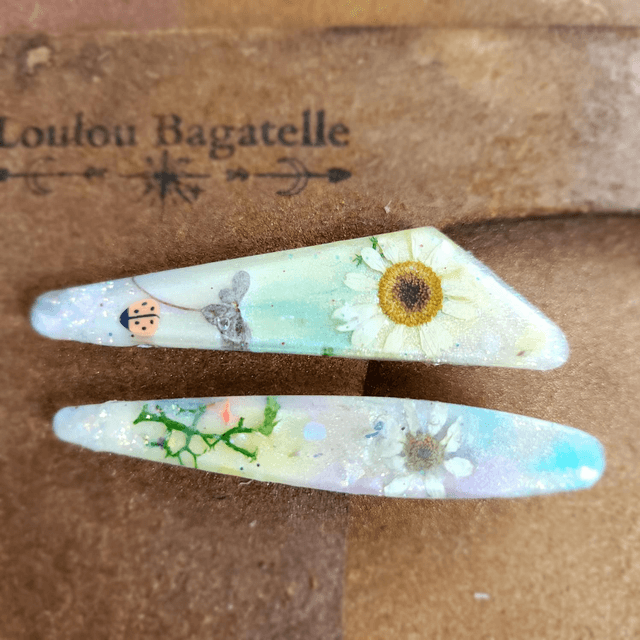 DUo de Barrettes florales – poésie en éclats pastel