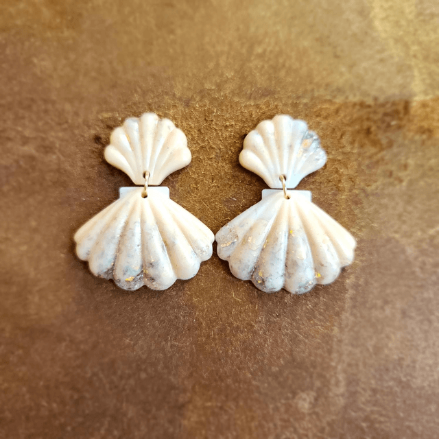 
Boucles d’oreilles “Écume de lune”