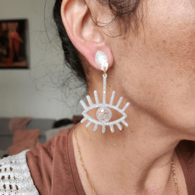 Boucles d'oreilles " yeux" 