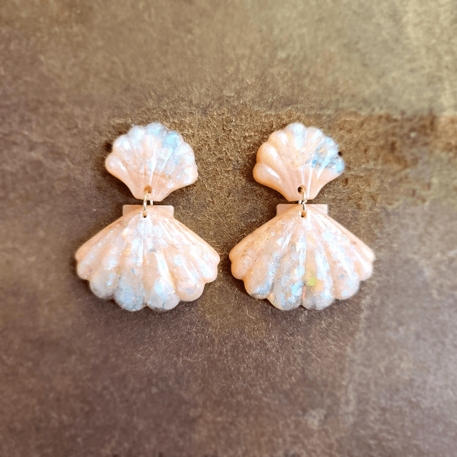 
Boucles d’oreilles “Écume de lune”