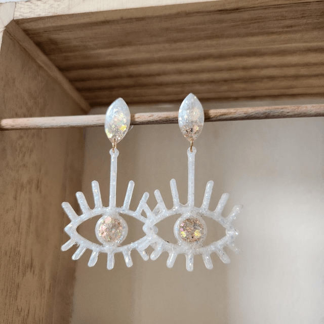 Boucles d'oreilles " yeux" 