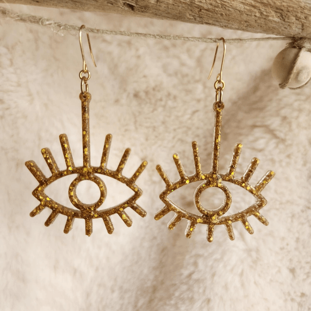 Boucles d'oreilles " yeux" 