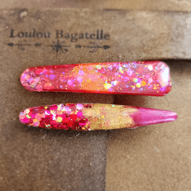 DUO de Barrettes talisman – éclats de lumière 