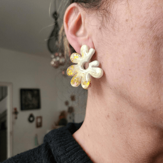 Boucles Grandes fleurs 